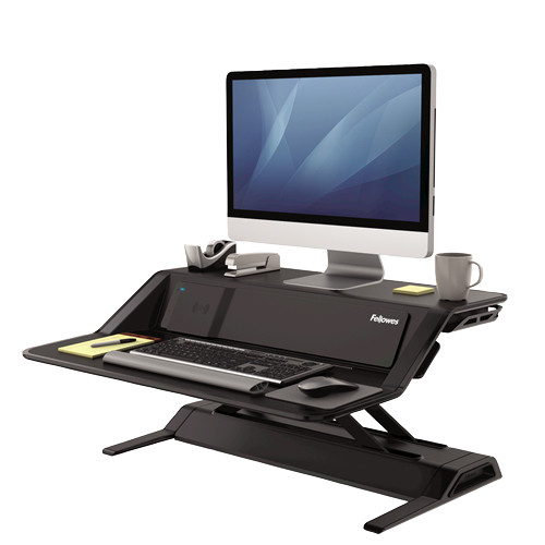 Fellowes Lotus DX Sit-Stand Workstation - Black