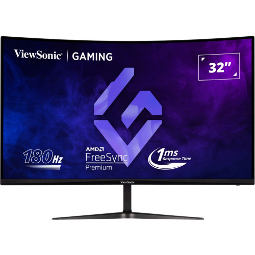 ViewSonic 32" 180Hz Curved QHD Gaming Monitor