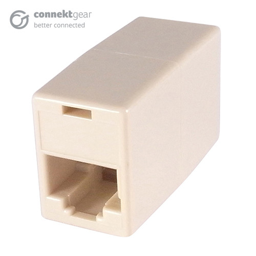 connektgear RJ45 CAT5e Coupler - Cream