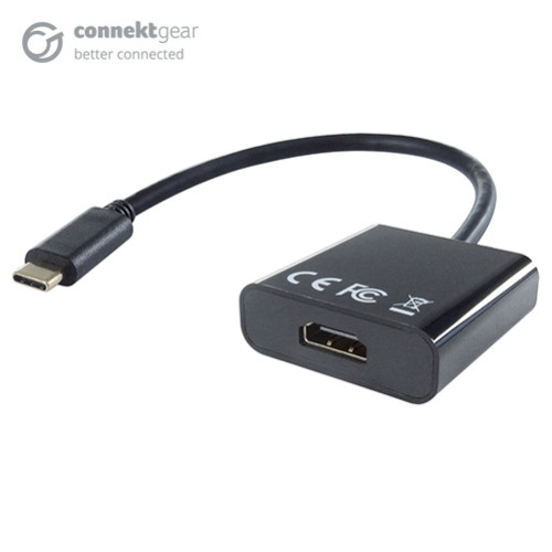 connektgear USB 3.1 Type C to HDMI Active 4K Adapter - Male to Female - Thunderbolt and DP Compatible