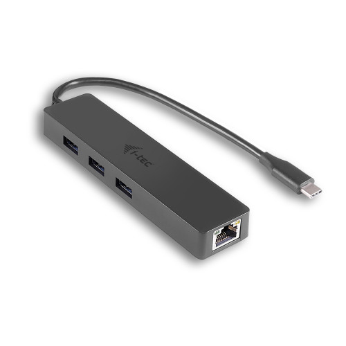 USB-C Slim Passive HUB 3 Port + Gigabit Ethernet Adapter