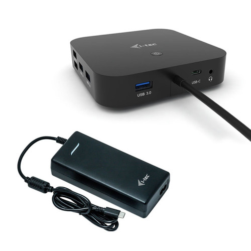 USB-C Dual Display Docking Station with Power Delivery 100 W + Universal Charger 100 W