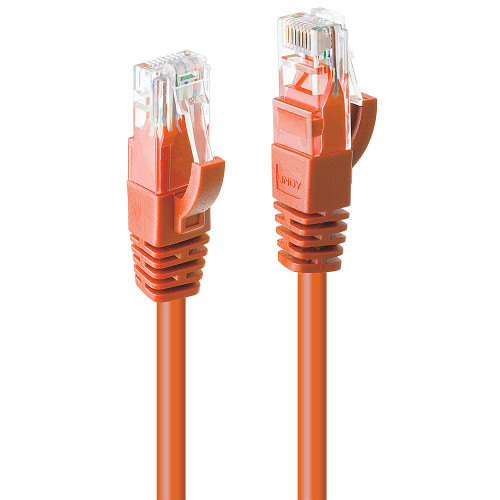 Lindy 0.3m Cat.6 U/UTP Cable, Orange