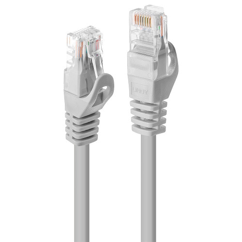 Lindy 0.3m Cat.5e U/UTP Cable, Grey