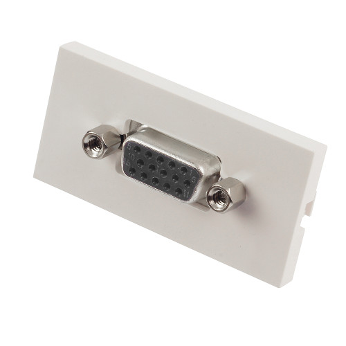 Lindy VGA double female coupler, module for wall box