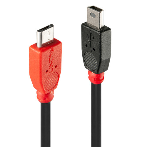 0.5m USB 2.0 Type Micro-B to Mini-B OTG Cable