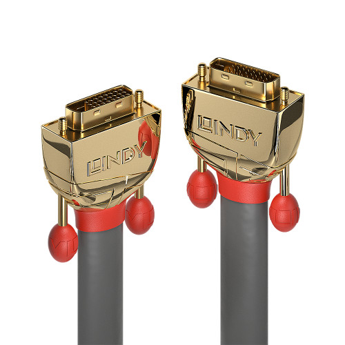 Lindy 15m DVI-D Dual Link Cable, Gold Line