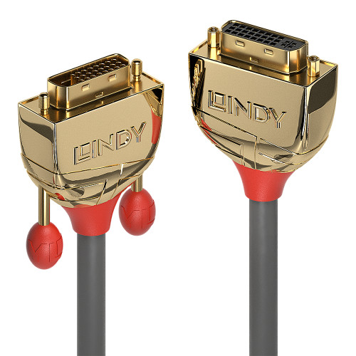 Lindy 2m DVI-D Dual Link Extension Cable, Gold Line