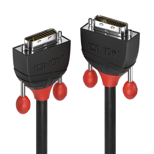 Lindy 3m DVI-D Dual Link Cable, Black Line