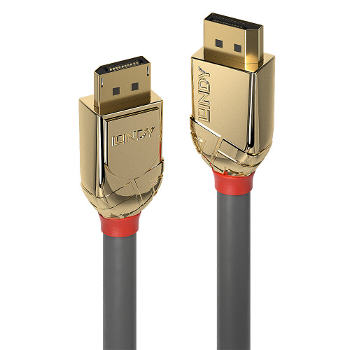 0.5m DisplayPort 1.4 Cable, Gold Line