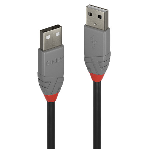 0.2m USB 2.0 Type A to A Cable, Anthra Line