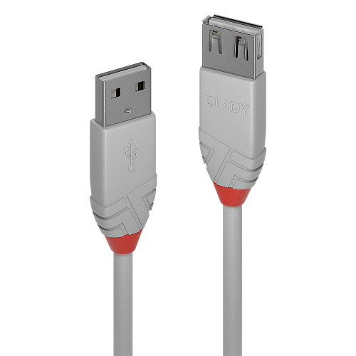 Lindy 0,2m USB 2.0 Type A Extension Cable, Anthra Line