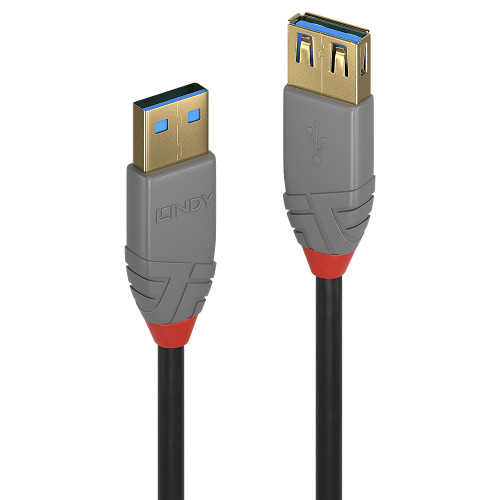 Lindy 2m USB 3.2 Type A Extension Cable, Anthra Line