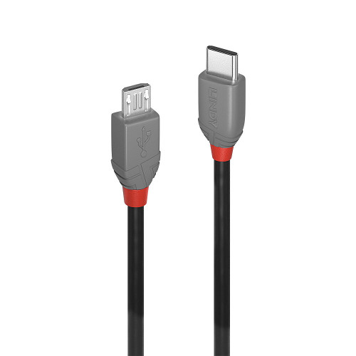 0.5m USB 2.0 Type C to Micro-B Cable, Anthra Line