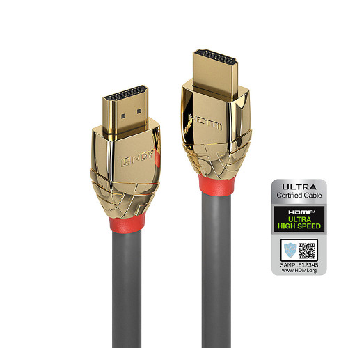 2m Ultra High Speed HDMI Cable, Gold Line