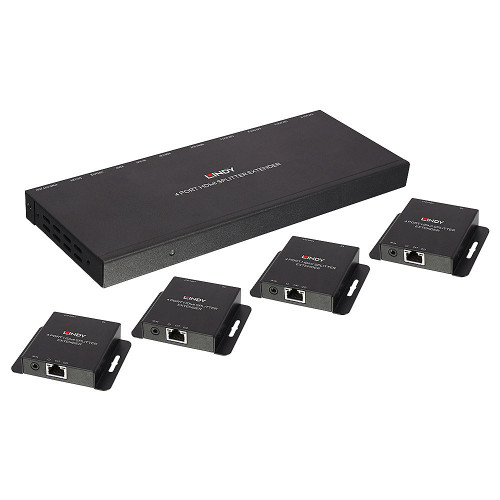 Lindy 50m Cat.6 4 Port HDMI & IR Splitter Extender