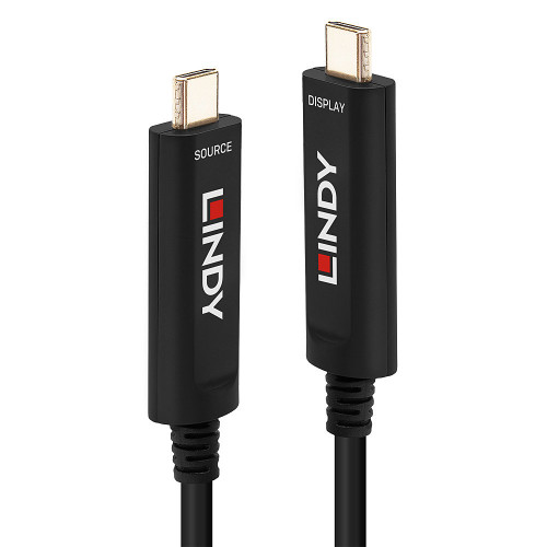 Lindy 5m Fibre Optic Hybrid USB Type C Video Cable