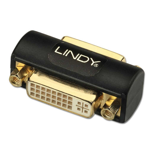 Lindy DVI-I DD double female adapter