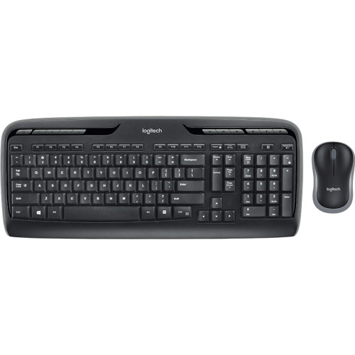 Logitech Wireless Combo MK330 keyboard Mouse included USB QWERTY English Black