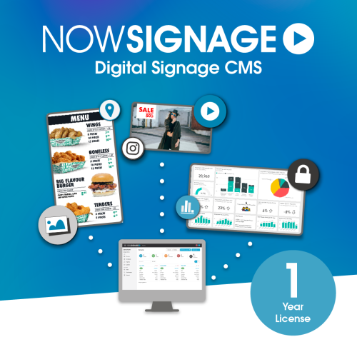 NOW SIGNAGE 1YR NowSignage Digital Signage Software, 1 Year Subscription