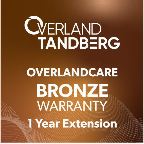 Overland-Tandberg OverlandCare Bronze Warranty Coverage, 1 year extension, NEOs StorageLoader