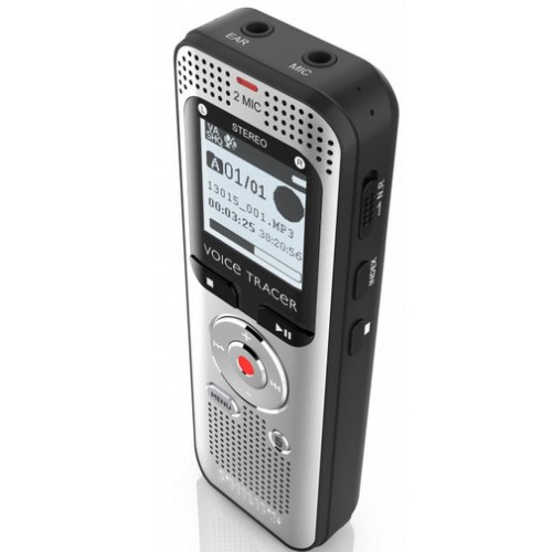 Philips Voice Tracer 2000 Internal memory & flash card Black, Silver