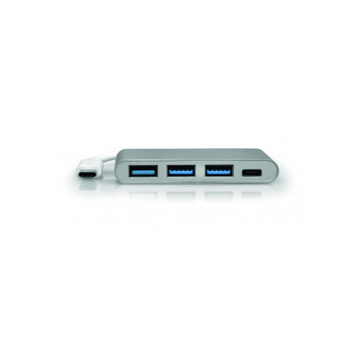 Port Designs 900122 interface hub USB 3.2 Gen 1 (3.1 Gen 1) Type-C 5000 Mbit/s Silver, White