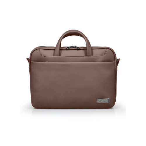 Port Designs Zurich Toploading notebook case 39.6 cm (15.6") Briefcase Brown