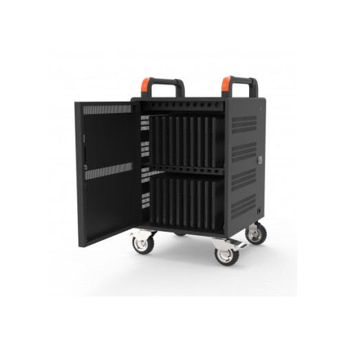 Port Designs 901973 portable device management cart/cabinet Portable device management cabinet Black