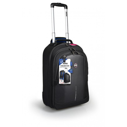 Port Designs CHICAGO EVO notebook case 39.6 cm (15.6") Trolley case Black