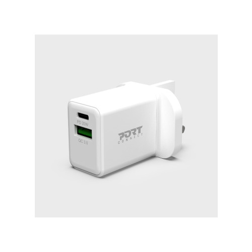 Port Designs 900069-UK mobile device charger White Indoor