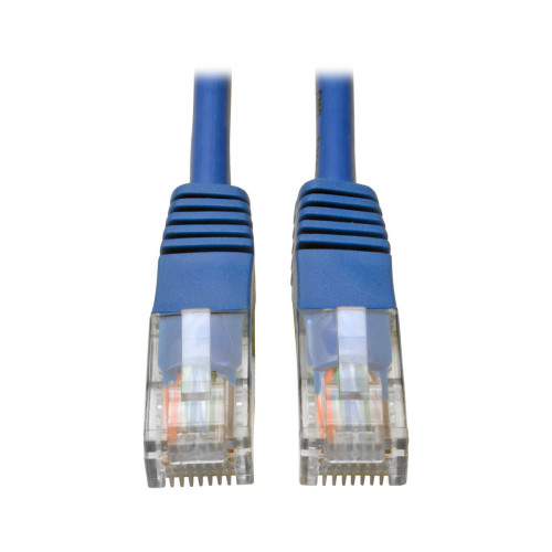 Tripp Lite N002-003-BL Cat5e 350 MHz Molded (UTP) Ethernet Cable (RJ45 M/M), PoE - Blue, 3 ft. (0.91 m)