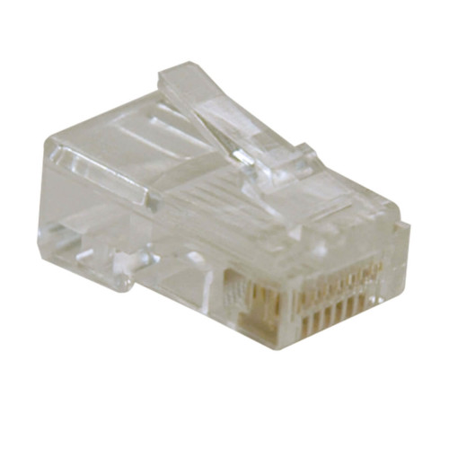 Tripp Lite N030-010 RJ45 Plugs for Solid / Stranded Conductor 4-pair Cat5e Cable, 10-Pack