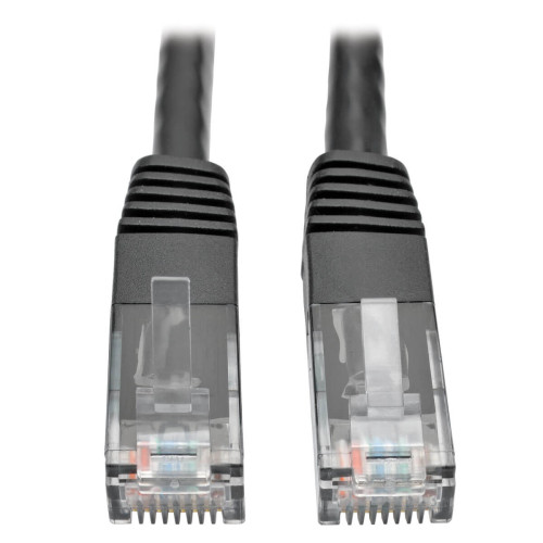 Tripp Lite N200-006-BK Cat6 Gigabit Molded (UTP) Ethernet Cable (RJ45 M/M), PoE, Black, 6 ft. (1.83 m)