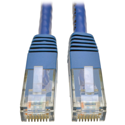 Tripp Lite N200-006-BL Cat6 Gigabit Molded (UTP) Ethernet Cable (RJ45 M/M), PoE, Blue, 6 ft. (1.83 m)