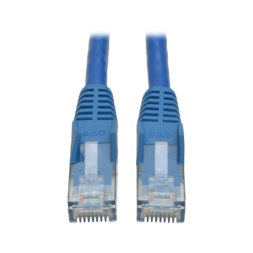 Tripp Lite N201-004-BL Cat6 Gigabit Snagless Molded (UTP) Ethernet Cable (RJ45 M/M), PoE, Blue, 4 ft. (1.22 m)