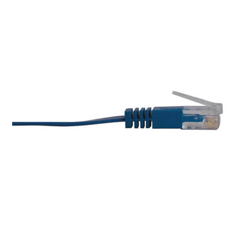 Tripp Lite N201-025-BL-FL Cat6 Gigabit Snagless Molded Flat (UTP) Ethernet Cable (RJ45 M/M), PoE, Blue, 25 ft. (7.62 m)