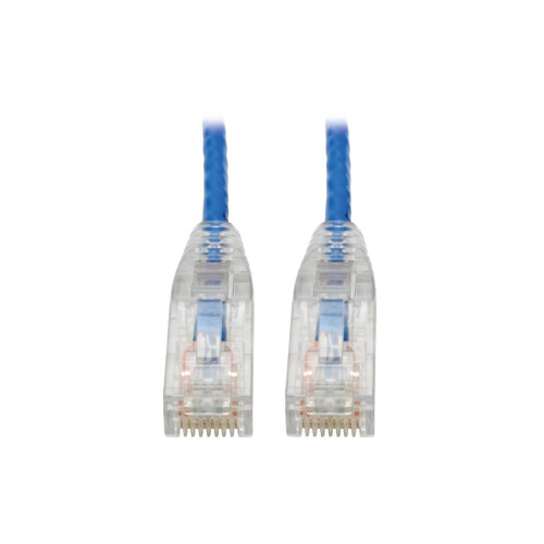 Tripp Lite N201-S07-BL Cat6 Gigabit Snagless Slim UTP Ethernet Cable (RJ45 M/M), PoE, Blue, 7 ft. (2.13 m)