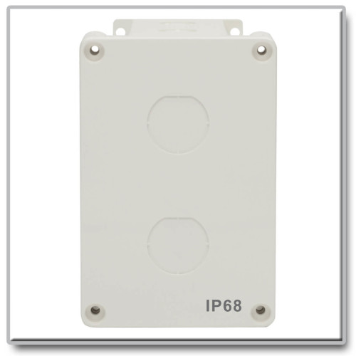 Tripp Lite N206-SB01-IND Waterproof Electrical Junction Box - Surface Mount, Industrial, Single Gang, IP68, TAA, 2 Cutouts