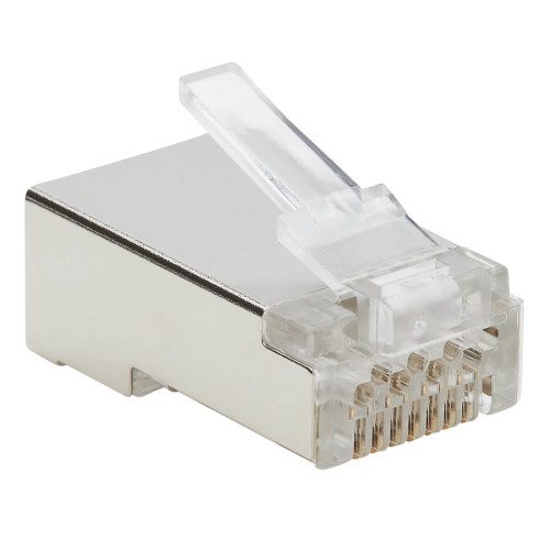 Tripp Lite N232-050-FTP Cat6 RJ45 Pass-Through FTP Modular Plug, 50 Pack