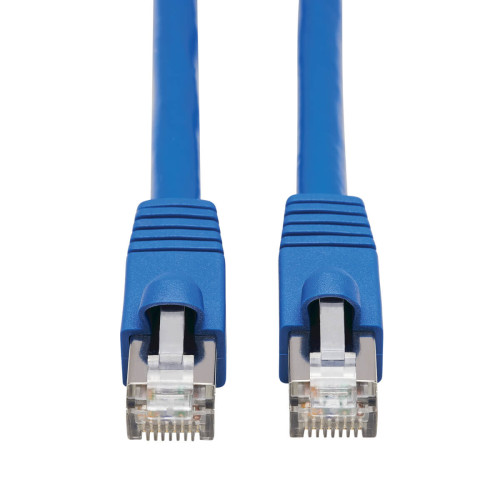 Tripp Lite N261P-006-BL Cat6a 10G Snagless F/UTP Ethernet Cable (RJ45 M/M), PoE, CMR-LP, Blue, 6 ft. (1.83 m)