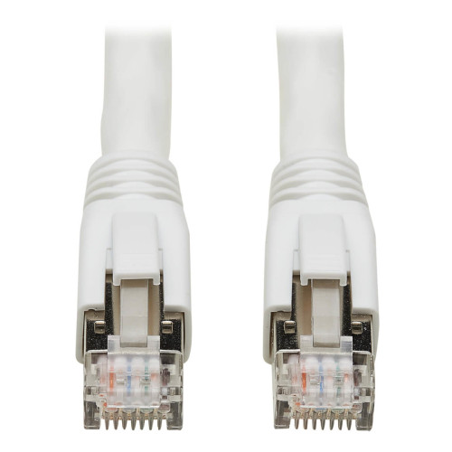 Tripp Lite N272-015-WH Cat8 25G/40G Certified Snagless Shielded S/FTP Ethernet Cable (RJ45 M/M), PoE, White, 15 ft. (4.57 m)