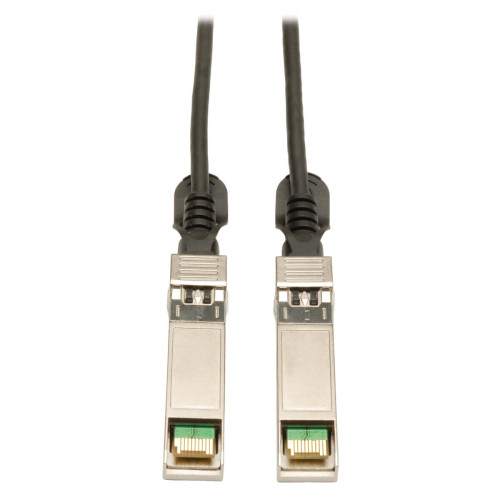 Tripp Lite N280-02M-BK SFP+ 10Gbase-CU Passive Twinax Copper Cable, SFP-H10GB-CU2M Compatible, Black, 2M (6.56 ft.)