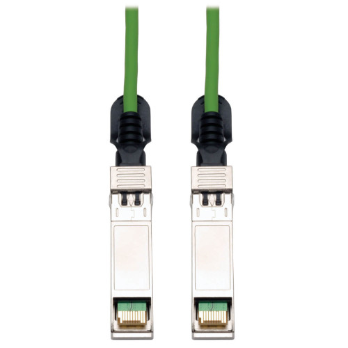 Tripp Lite N280-03M-GN SFP+ 10Gbase-CU Passive Twinax Copper Cable, SFP-H10GB-CU3M Compatible, Green, 3M (9.84 ft.)