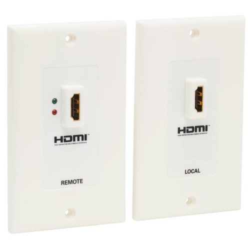 Tripp Lite P167-000 HDMI over Dual Cat5/Cat6 Extender Wall Plate Kit with Transmitter and Receiver, TAA