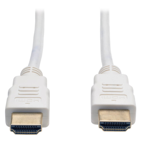 Tripp Lite P568-006-WH High-Speed HDMI Cable (M/M) - 4K, Gripping Connectors, White, 6 ft. (1.8 m)