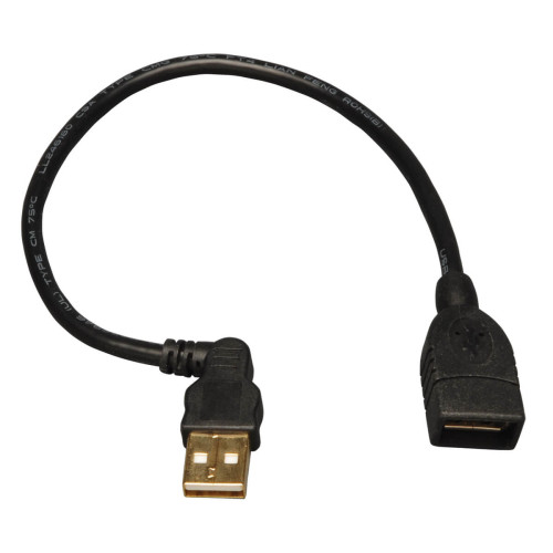 Tripp Lite U005-10I USB Extension Cable (USB-A Right-Angle M to USB-A F), 10-in. (25.4 cm)