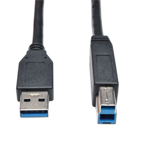 Tripp Lite U322-003-BK USB 3.2 Gen 1 SuperSpeed Device Cable (A to B M/M) Black, 3 ft. (0.91 m)