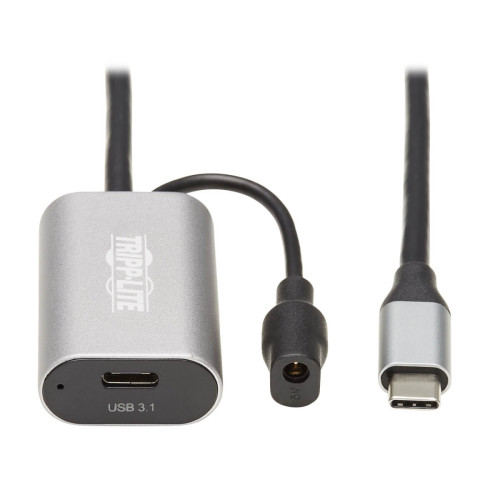 Tripp Lite U330-05M-C2C USB 3.2 Gen 1 Active Extension Cable - USB-C to USB-C (M/F), 5 Gbps, Data Only, 5 m (16.4 ft.)