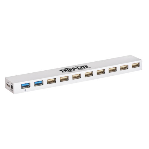 Tripp Lite U360-010C-2X3 10-Port USB 3.0 / USB 2.0 Combo Hub - USB Charging, 2 USB 3.0 & 8 USB 2.0 Ports